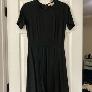 Loft Black Short sleeve dress